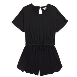 Girls’ Tucker + Tate knit black romper - 10/12 L